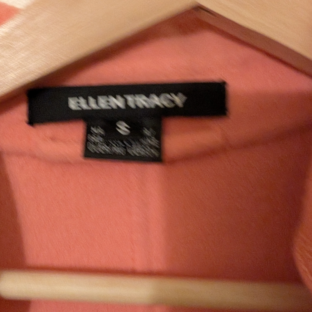 Ellen Tracy Coral Wool Blend Tie Coat Size S - Picture 9 of 10
